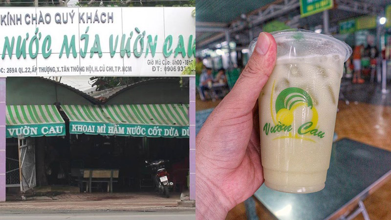 Nước mía sầu riêng Vườn Cau